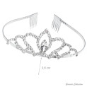 Tiara mit Strasssteinen und Kämmen 25004 Girardi